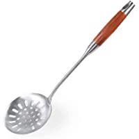 Los mejores  - Newness Espumadera de Cocina- 39.5 cm Espumadera con Colador de 304 Acero Inoxidable- con Mango de Madera Ergonómica del…